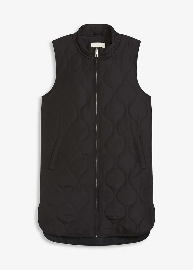 Ultralichte gewatteerde bodywarmer, Kleur: zwart