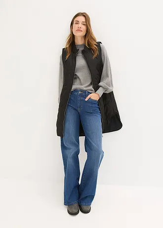 Ultralichte gewatteerde bodywarmer, Kleur: zwart