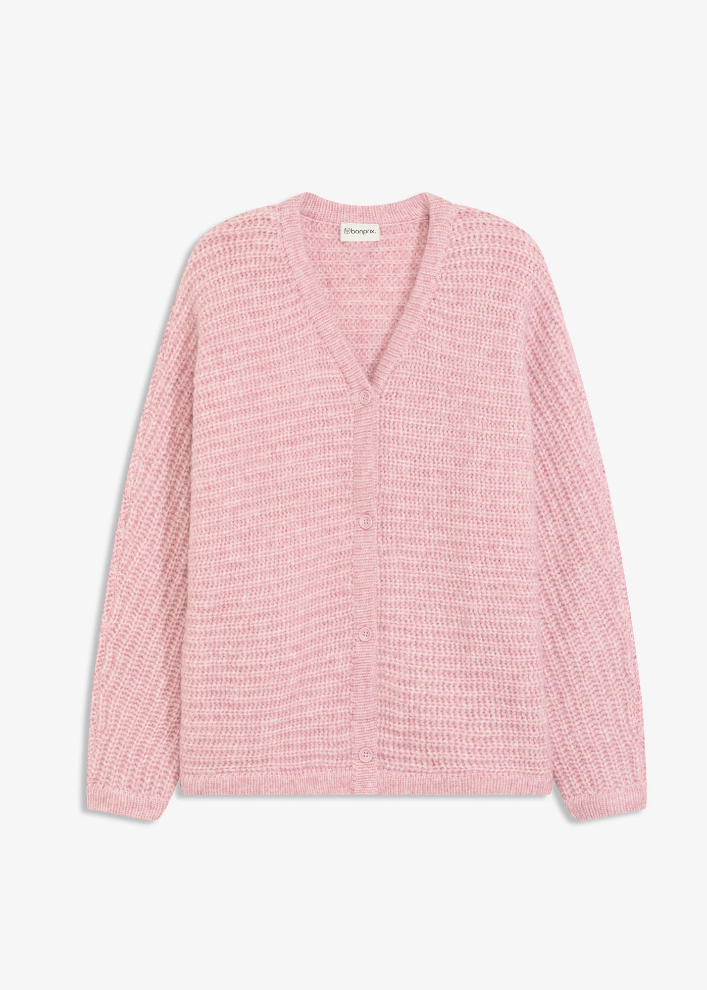 Gilet en grosse maille • rose cendré chiné • Boutique bonprix