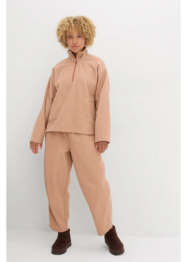 Pantalon barrel • sorbet chocolat chiné • product-page.page-title-suffix
