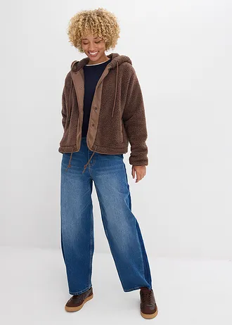 Bunda z plyšového flísu • hliněná hnědá • bonprix obchod