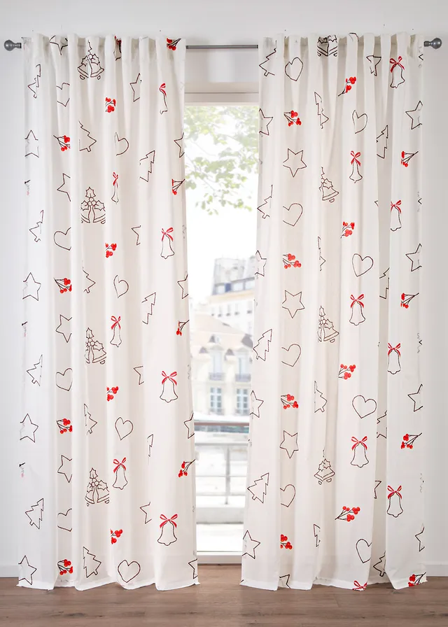 Záclona s vianočným motívom (1 ks) Záclona s vianočným motívom (1 ks)