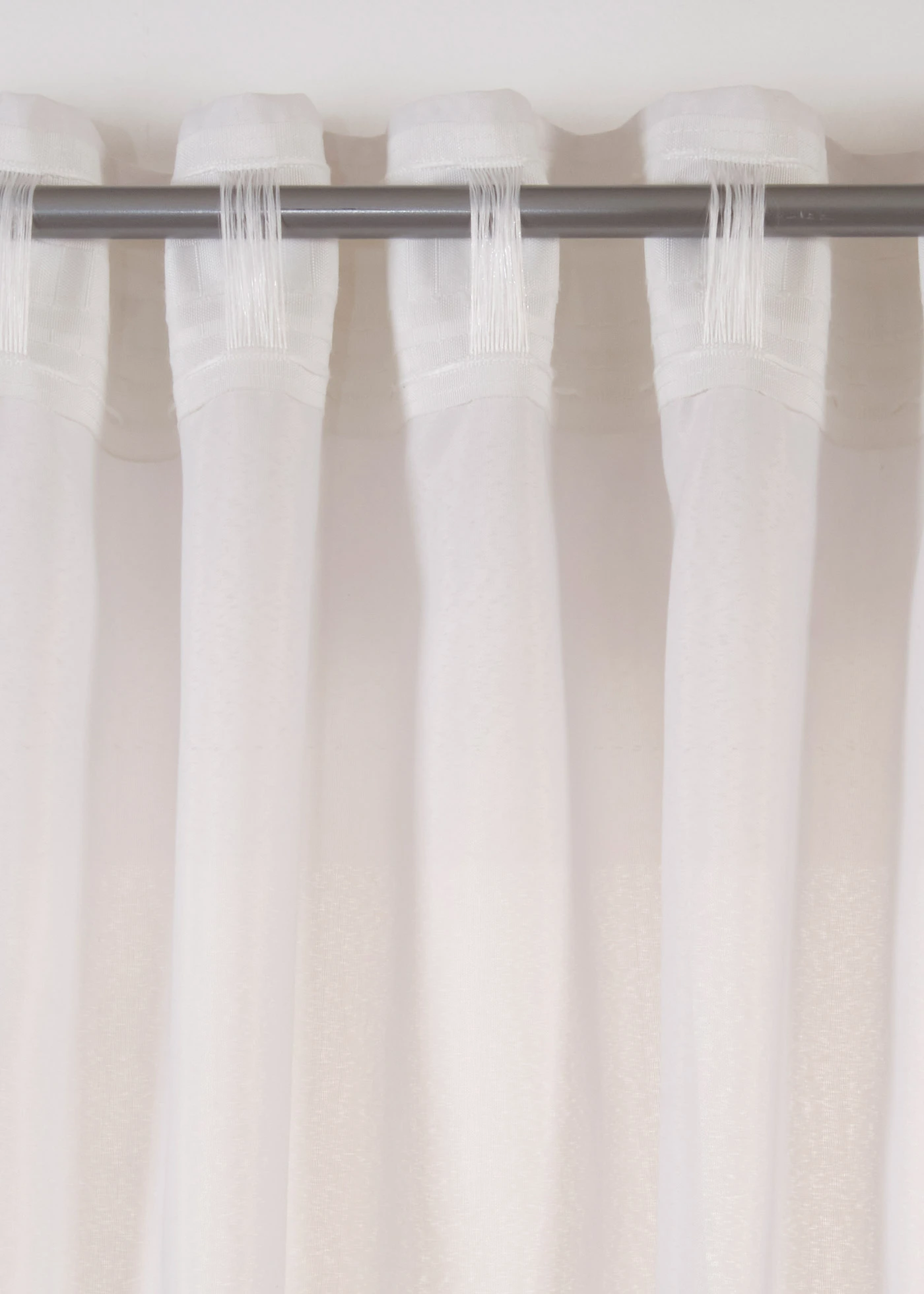 Semi transparant gordijn van duurzaam materiaal (2 stuks) • parelmoerbeige • bonprix online shop