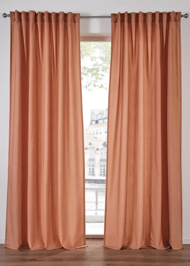 Perdele din material reciclat (set/2 buc.)