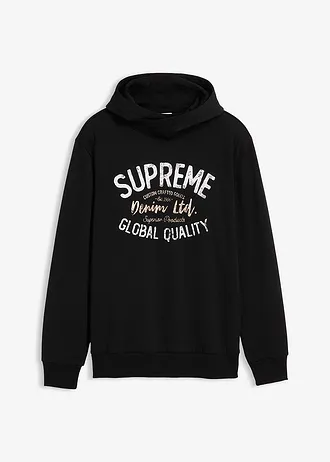 Mikina s kapucí, z měkké bavlněné směsi