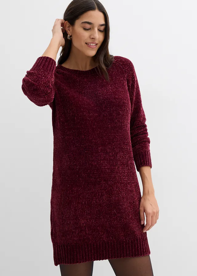 Robe en maille chenille oversize • bordeaux • product-page.page-title-suffix