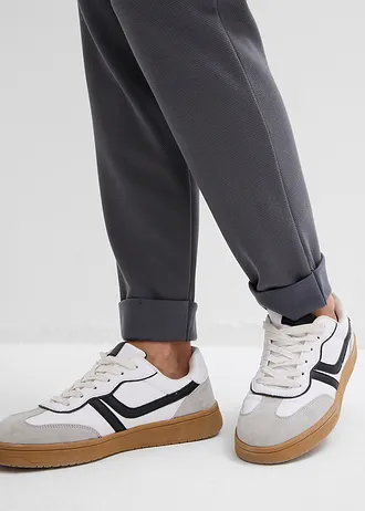 Kalhoty bez zapínání, se splývavou viskózou • tmavě olivová • bonprix obchod