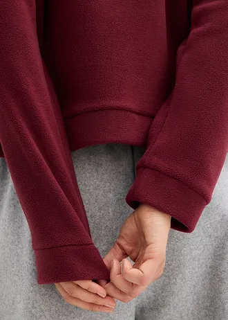 Flísová mikina • tmavě bobulová • bonprix obchod