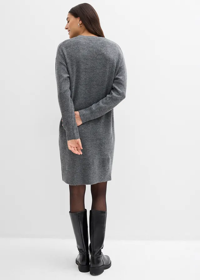 Gebreide jurk • antraciet gemêleerd • product-page.page-title-suffix