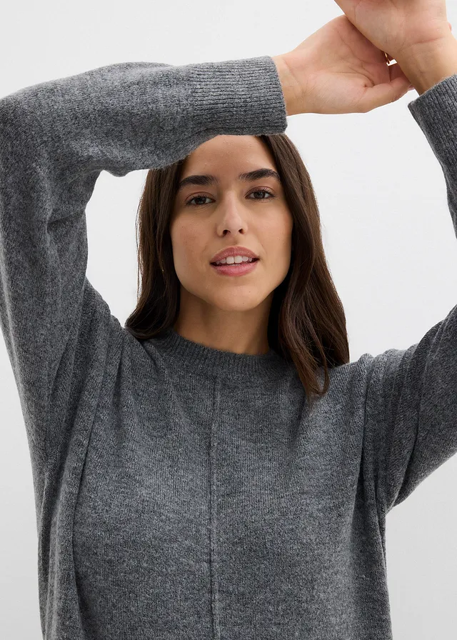 Gebreide jurk • antraciet gemêleerd • product-page.page-title-suffix