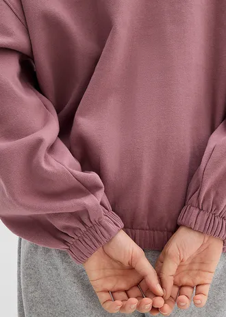 Oversized sweater met schipperskraag • mat violet • bonprix online shop