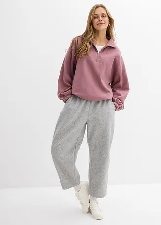 Oversized sweater met schipperskraag • mat violet • bonprix online shop