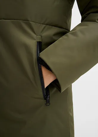 Prošívaný kabát • tmavě olivová • bonprix obchod
