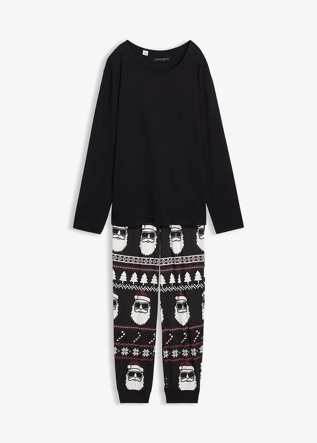 Pijama cu mâneci lungi din bumbac 100%