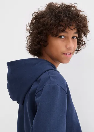 Jongens hoodie met print • donkerblauw met print • bonprix online shop
