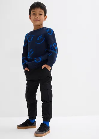 Svetr z čisté bavlny • tmavě modro-azurově modrá • bonprix obchod