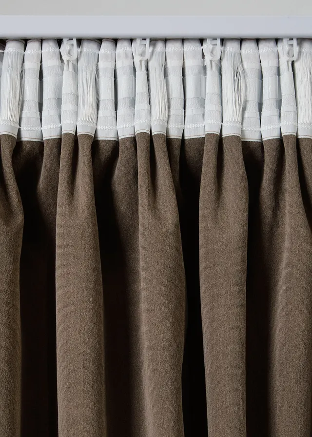 Fluwelen gordijn met glans, ook in extra lang (1 stuk) • taupe-goudkleur • product-page.page-title-suffix