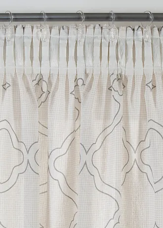 Függöny újrahasznosított poliészterből (1 db) • szürke • bonprix áruház