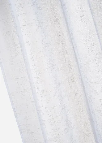 Voilage avec effet brillant (1 pce) • blanc-doré • Boutique bonprix