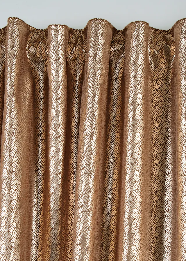 Rideau en velours brillant, aussi en XXL (1 pce) • taupe/doré • product-page.page-title-suffix