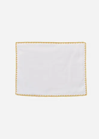 Prostírání z organické bavlny s lesklým lemem (2 ks v balení)