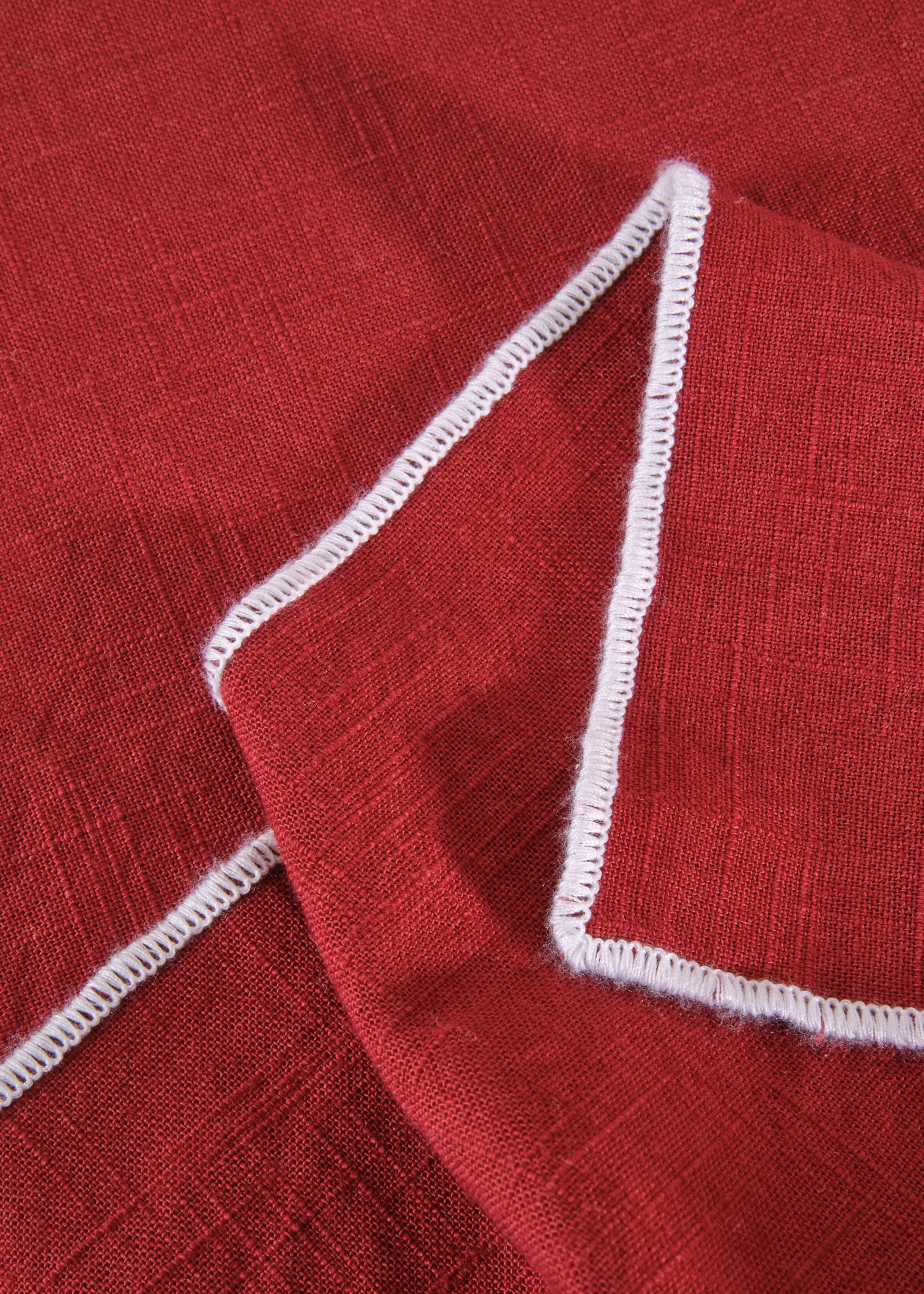 Ubrus z organické bavlny • tmavě červeno-bílá • bonprix obchod