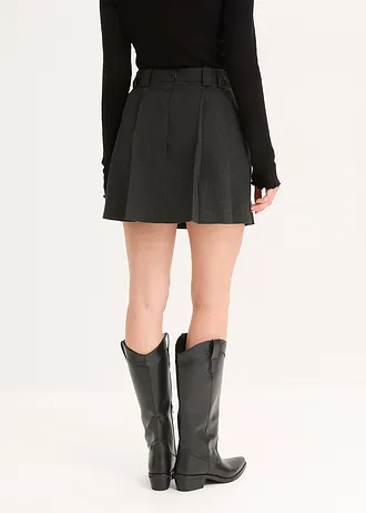 Sukně s kraťasy • tmavě antracitová melír • bonprix obchod