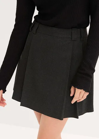 Sukně s kraťasy • tmavě antracitová melír • bonprix obchod