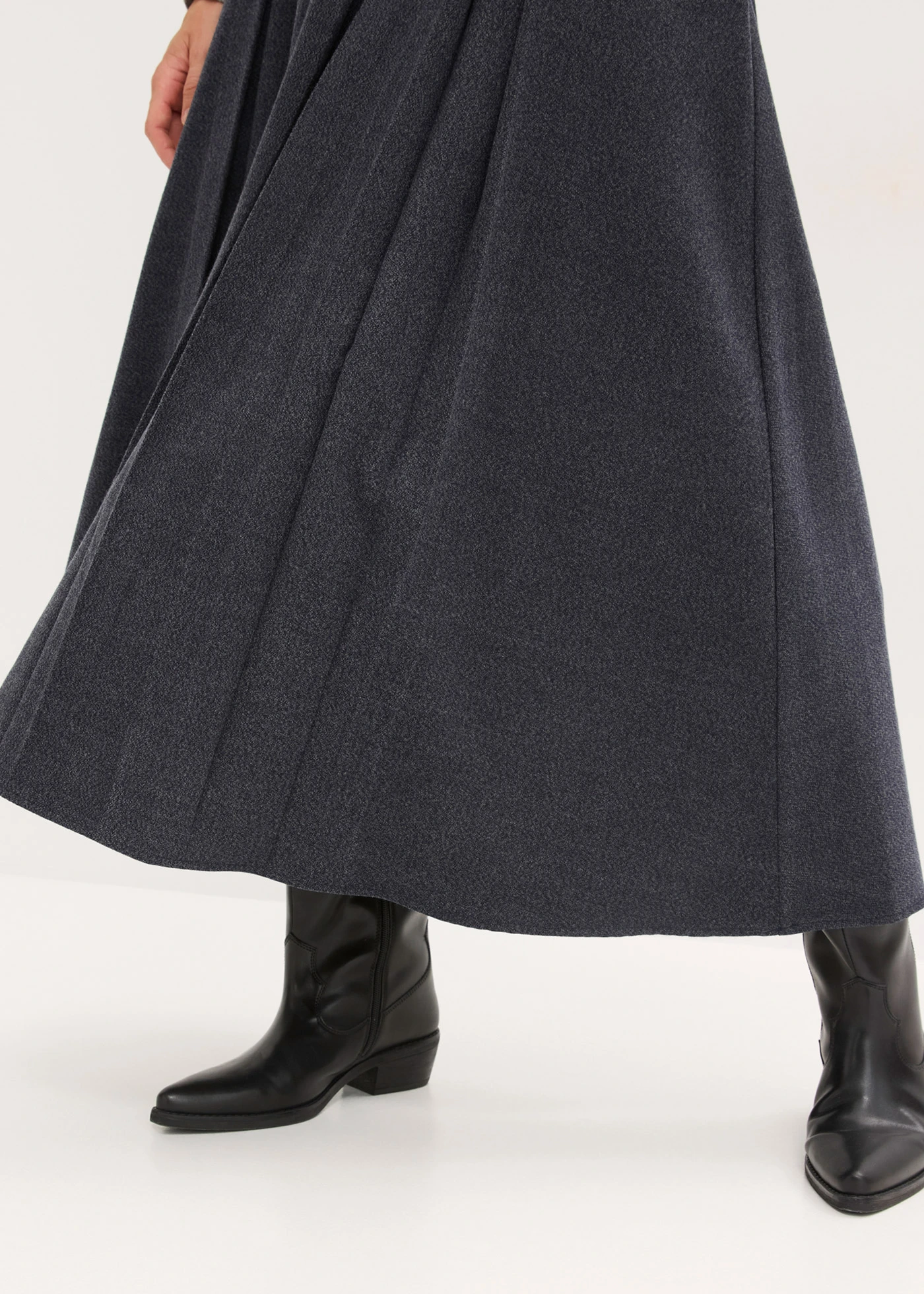 Midi sukně • inkoustově modrý melír • bonprix obchod