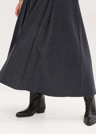 Midi sukně • inkoustově modrý melír • bonprix obchod