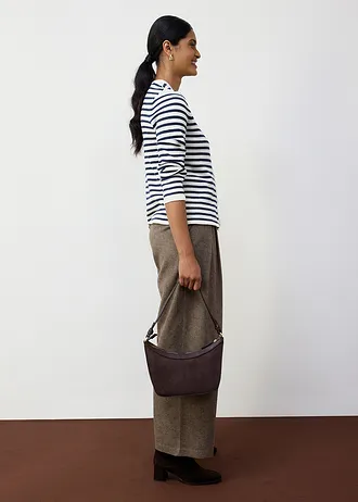 Vest met zijde • donkerblauw/wolwit gestreept • bonprix online shop