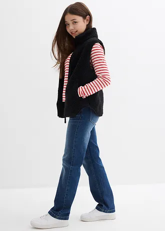 Džíny Straight, Mid Waist • tmavě modrý denim • bonprix obchod