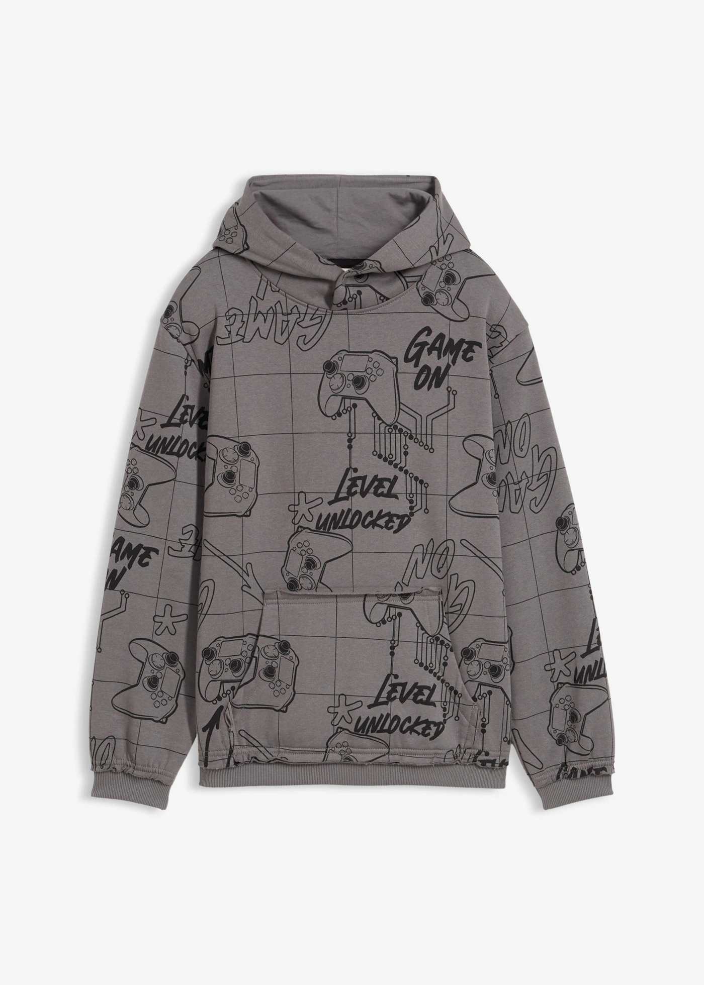 Jongens hoodie van een zachte katoenmix • rookgrijs • bonprix online shop