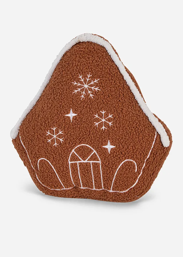 Pernă decorativă în formă de căsuță de turtă-dulce