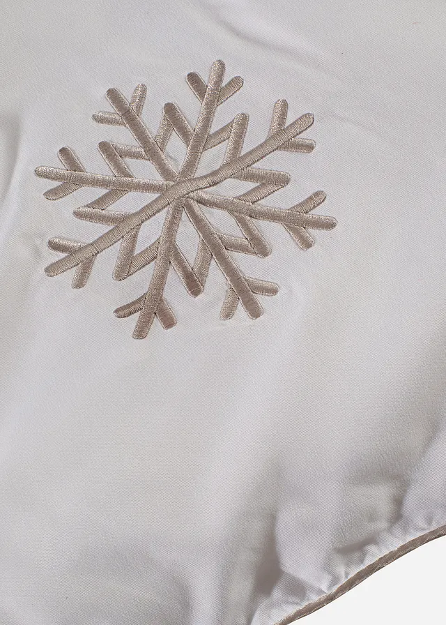 Couette chaude toucher duvet, motif de flocons • blanc • product-page.page-title-suffix