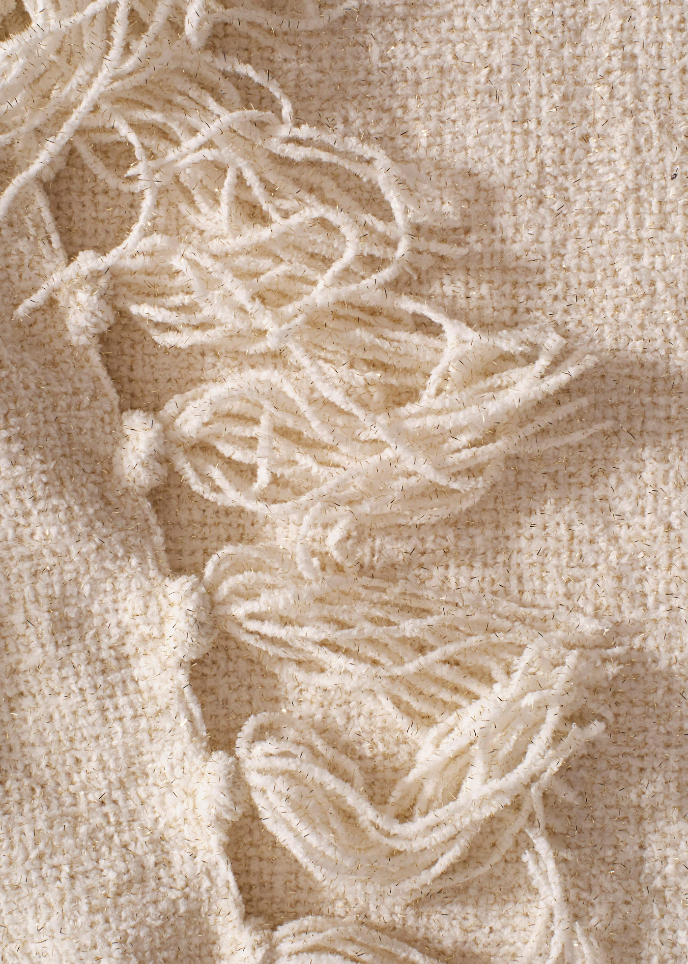 Měkká deka se zlatým efektem • krémová • bonprix obchod