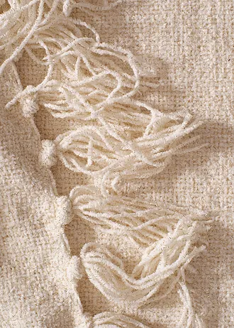 Knuffeldeken met bladeren • crème • bonprix online shop