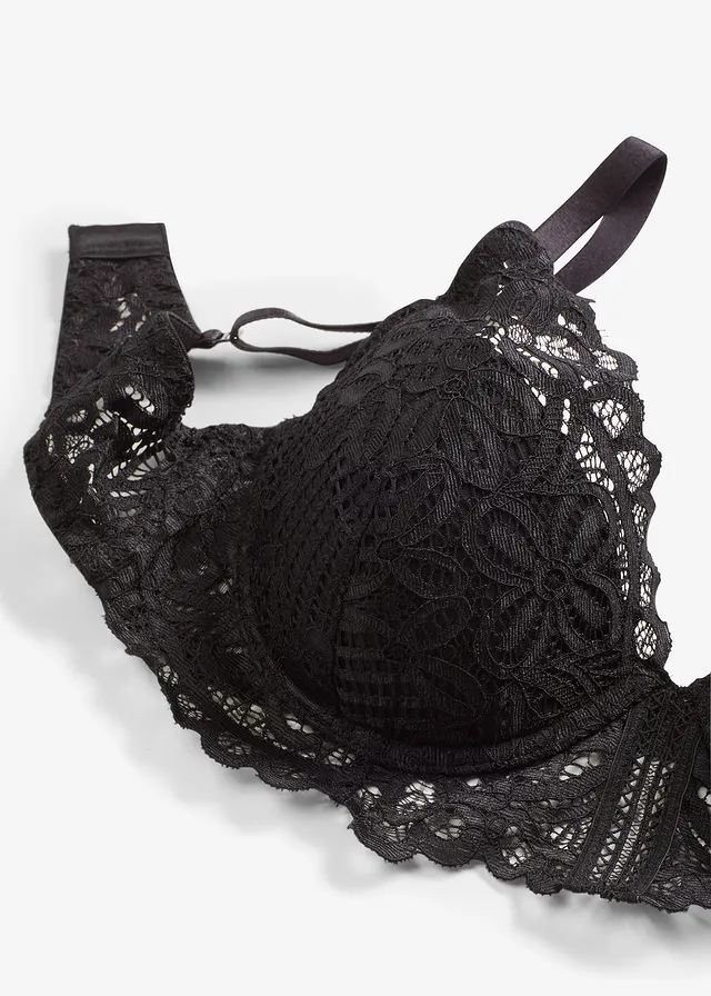 Soutien-gorge à coques en dentelle • noir • product-page.page-title-suffix