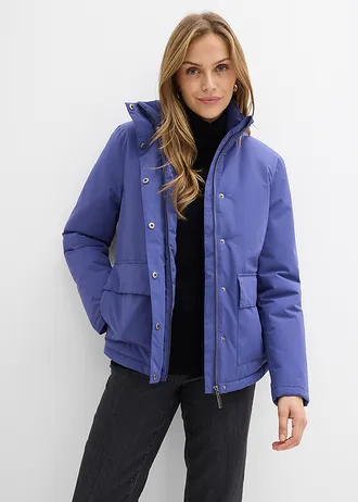 Zimní bunda s nakládanými kapsami • tmavá tichomořská • bonprix obchod