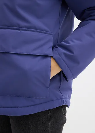 Zimní bunda s nakládanými kapsami • tmavá tichomořská • bonprix obchod