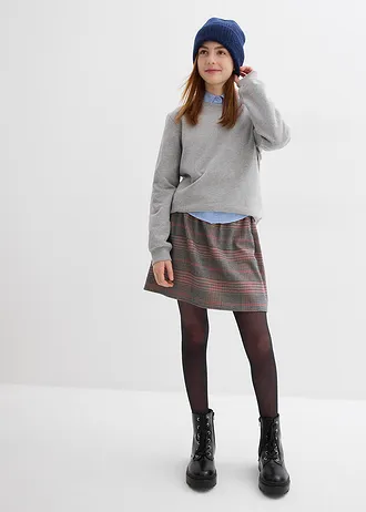 Mikina z čisté organické bavlny (2 ks v balení) • černá + světle šedý melír • bonprix obchod