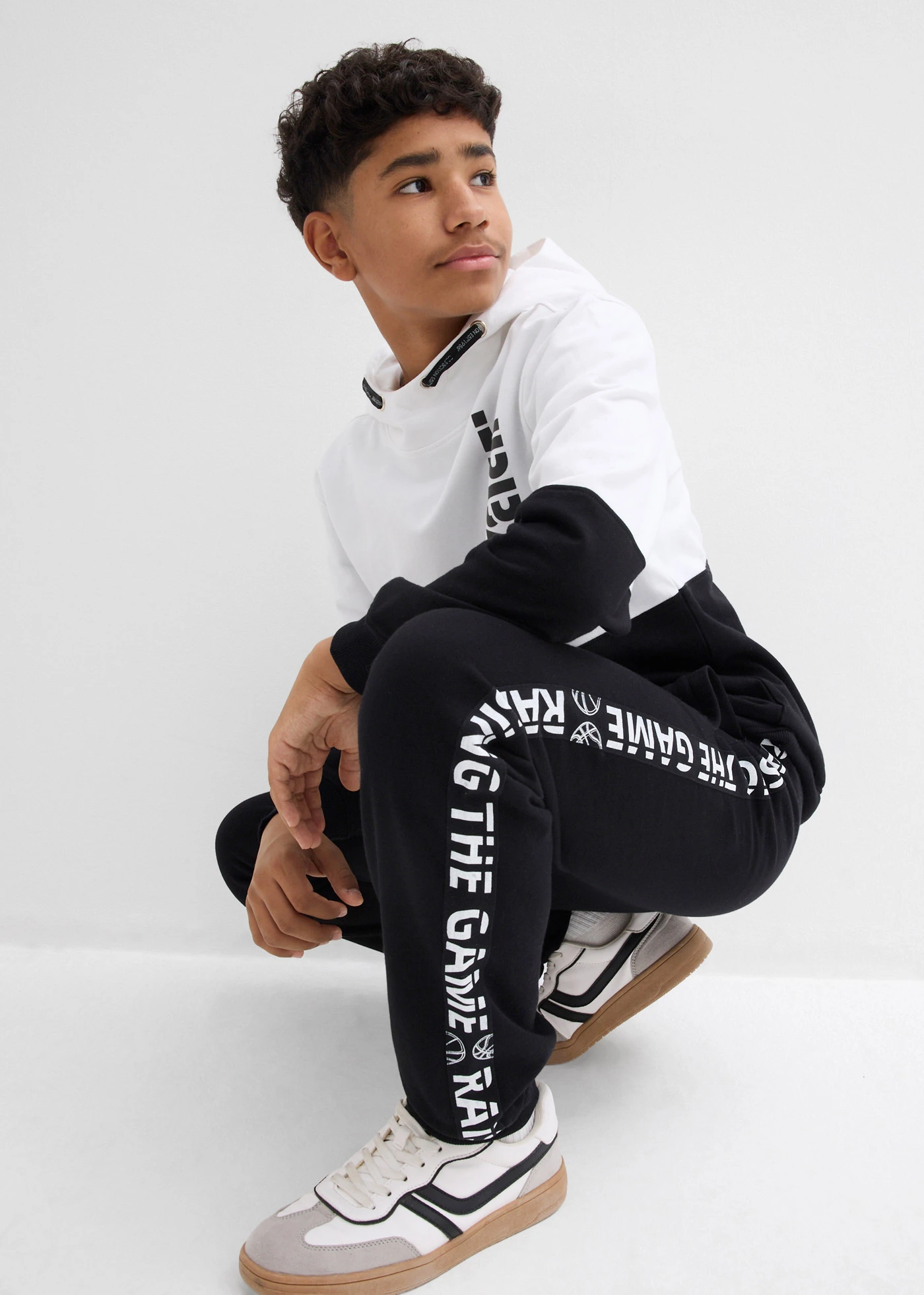 Pantalon de jogging 100% coton • noir • Boutique bonprix