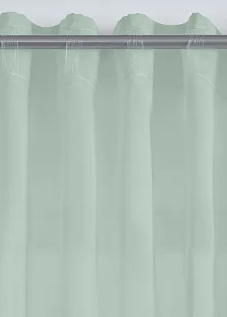 Transparant gordijn van batist met fijne structuur (1 stuk) • mint • bonprix online shop