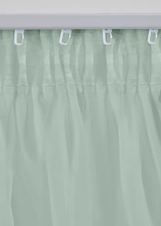 Transparant gordijn van batist met fijne structuur (1 stuk) • mint • bonprix online shop
