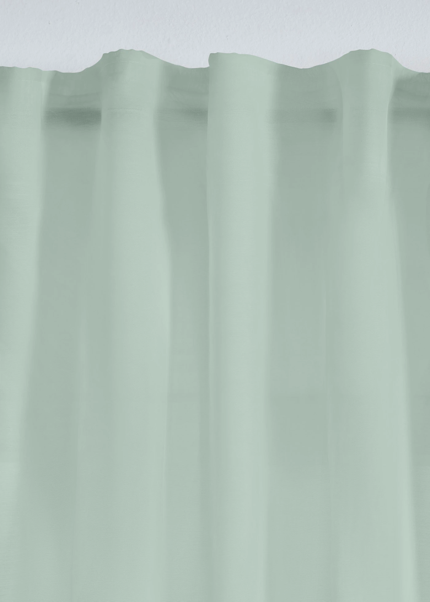 Transparant gordijn van batist met fijne structuur (1 stuk) • mint • bonprix online shop