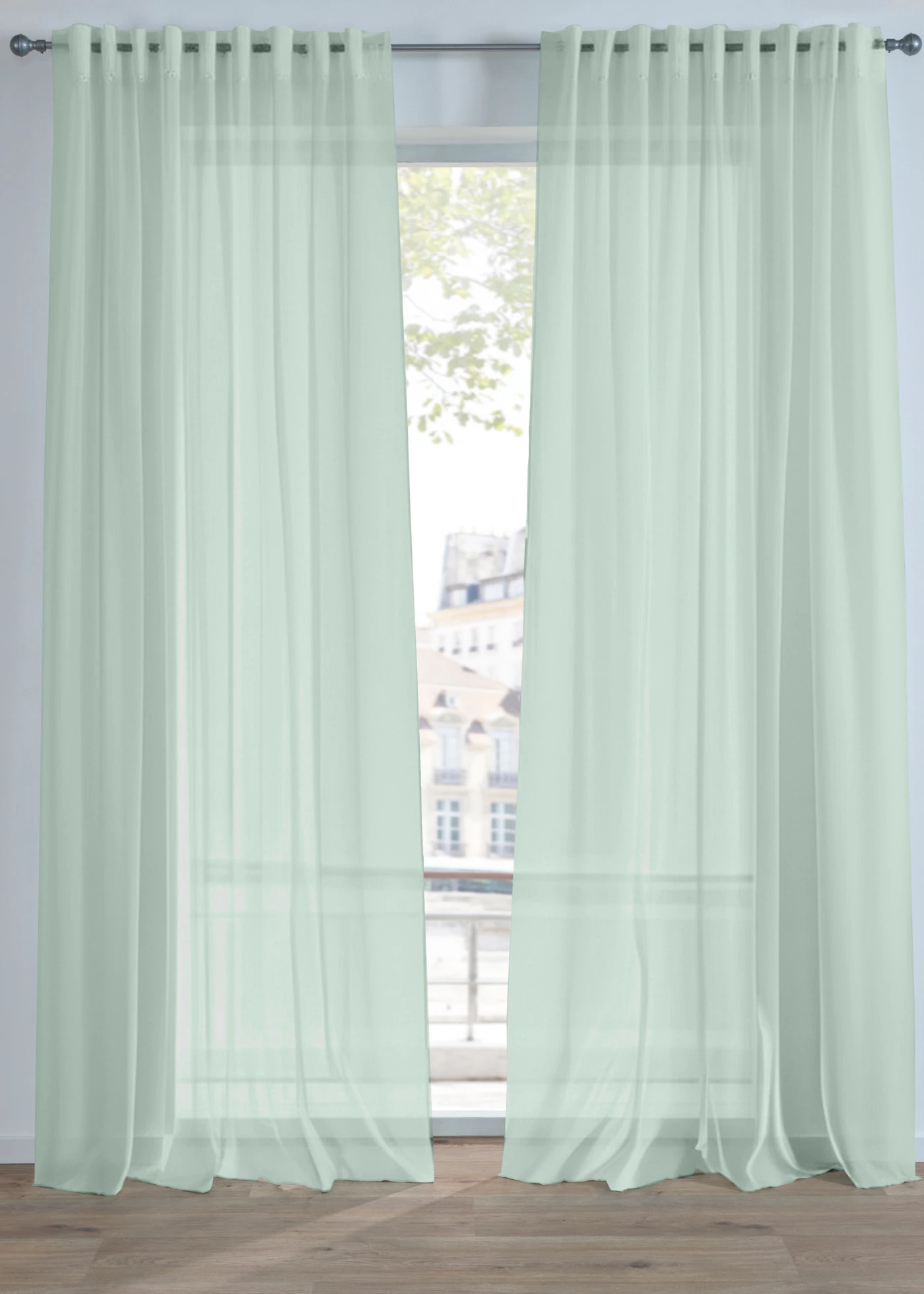 Voilage en fine batiste (1 pce) • menthe • Boutique bonprix