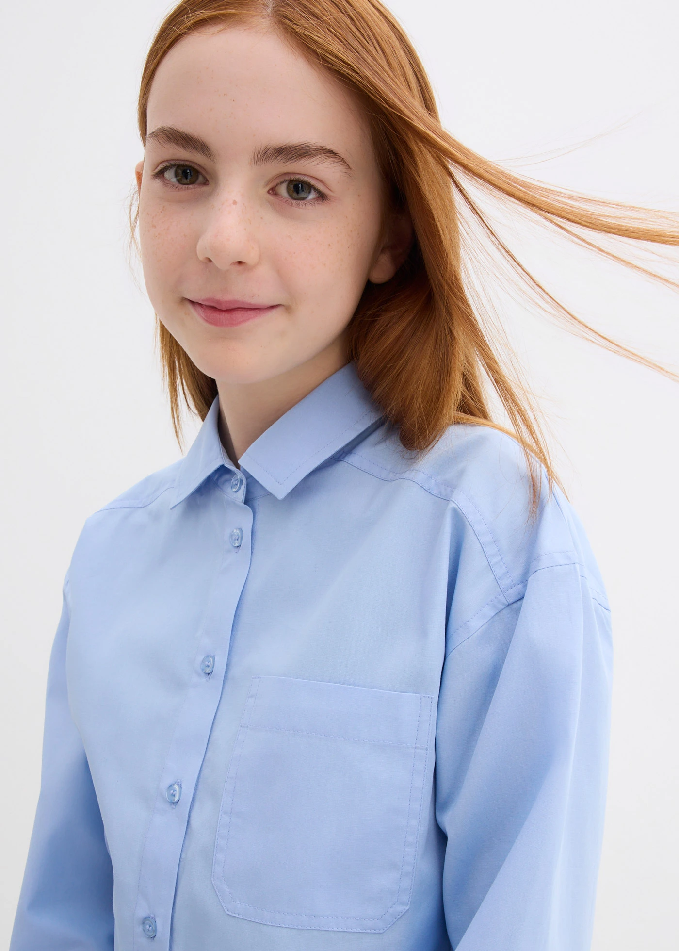 Oversize halenka z čisté bavlny • perlově modrá • bonprix obchod