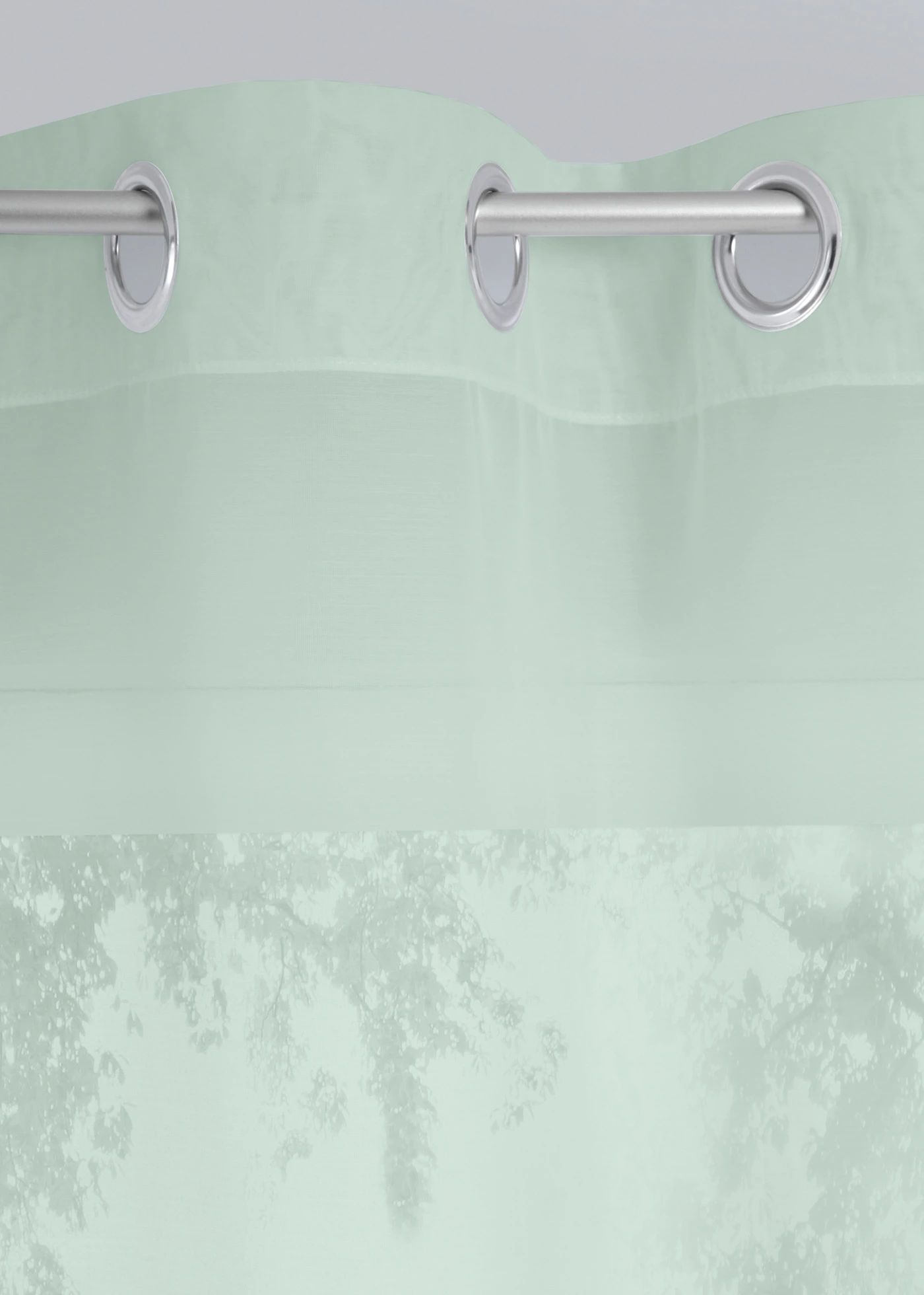 Záclona z jemně strukturovaného batistu (1 ks v balení) • mátová • bonprix obchod