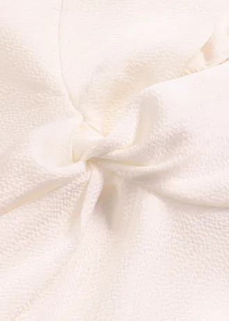 Halenka s vázačkou, ze splývavého saténu • perlově bílá • bonprix obchod