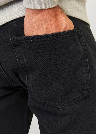 Džíny JJ REBEL z čisté bavlny, střih Relaxed Fit,, barva: černý denim